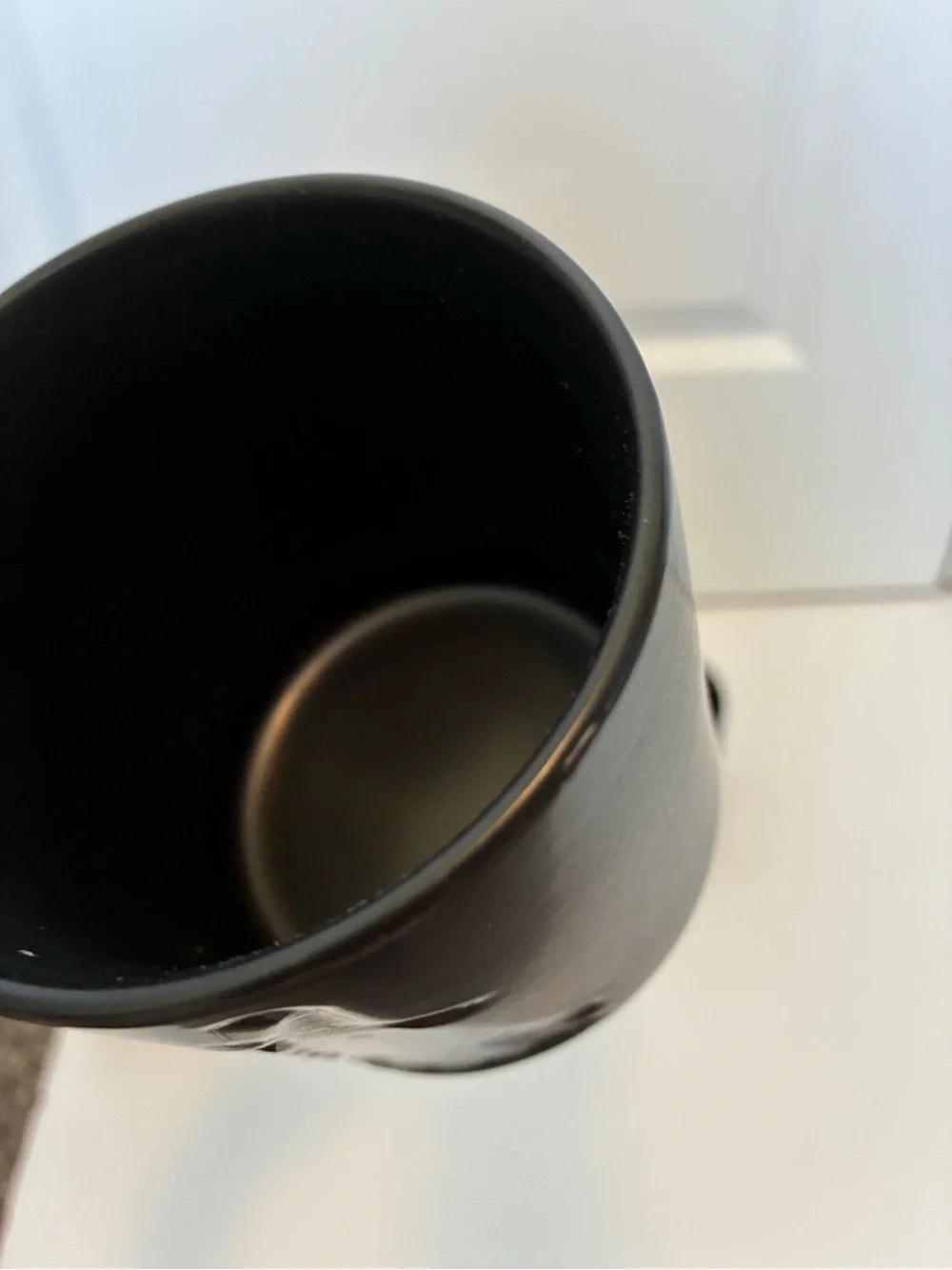 Pottery Barn Black Ceramic Ghost Mugs - Set of 3